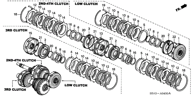 TRANSMISSION - AUTOMATIC/AT CLUTCH for 2003 Honda CIVIC SEDAN #1