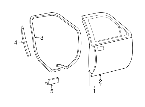 Explorer Sport Trac DOOR & COMPONENTS 2