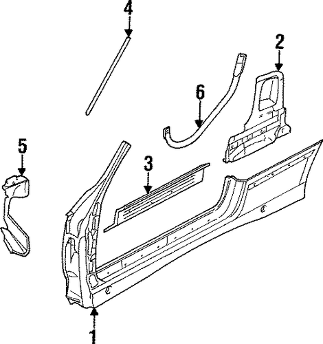 318ti PILLAR & SIDE PANELS