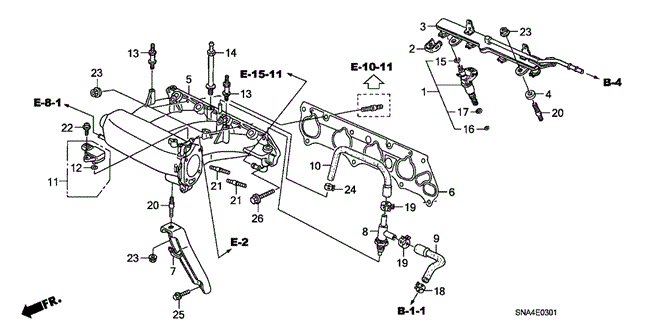 CIVIC SEDAN INTAKE MANIFOLD (2.0L)