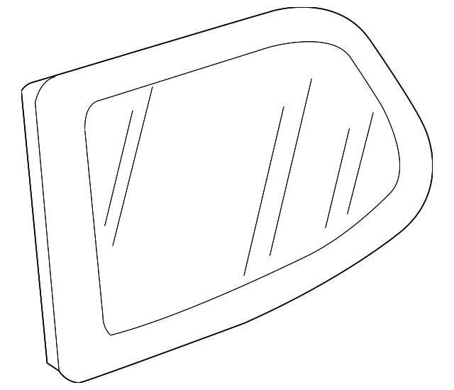 1K6-845-041-R-NVB Деталь QUARTER GLASS, LEFT