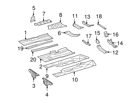 CL600 FLOOR & RAILS