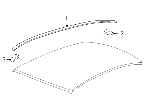 Camaro EXTERIOR TRIM - ROOF