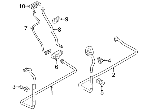 A8 Quattro REAR AC LINES