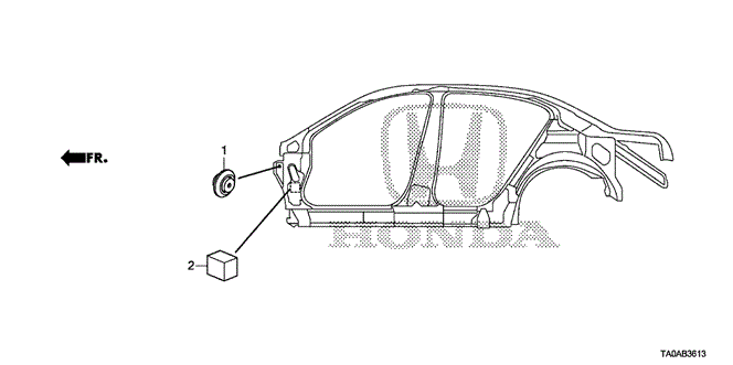 INTERIOR / BUMPER/GROMMET (SIDE) for 2012 Honda ACCORD SEDAN #1