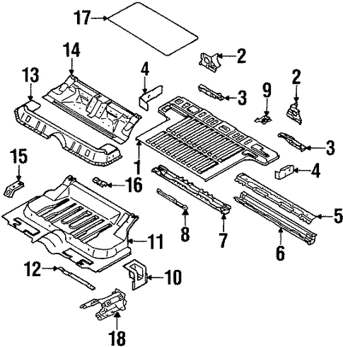 Axiom REAR FLOOR & RAILS