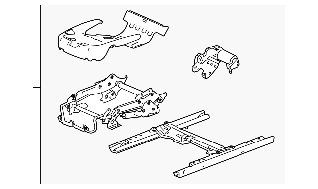 4E0881105L Деталь FRAME ASSY, LEFT