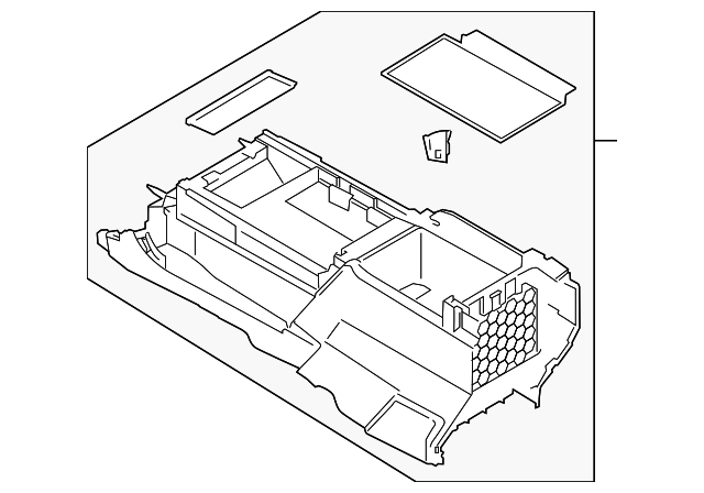 FL3Z-15045A36-CB Деталь FLOOR CONSOLE