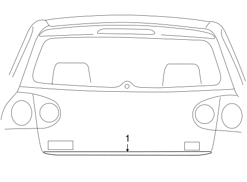 Rabbit EXTERIOR TRIM - LIFT GATE