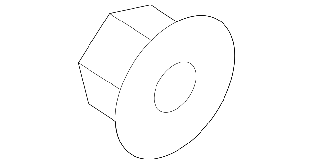 CCPZ-3B477-B Деталь AXLE NUT, RIGHT