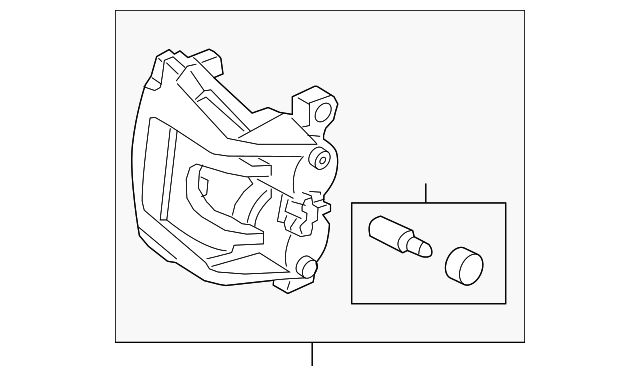 E1GZ-2B120-A Деталь CALIPER, RIGHT