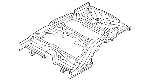 65700-2M000 Деталь REAR FRAME ASSY