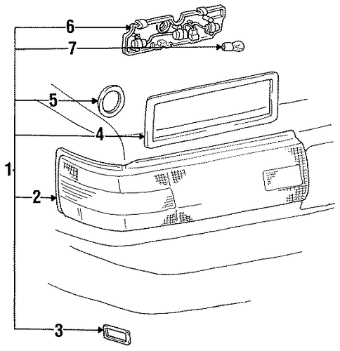 ES250 TAIL LAMPS