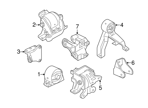 Lancer ENGINE & TRANS MOUNTING