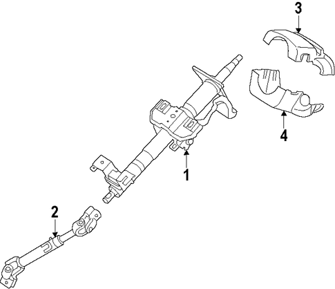 Entourage STEERING COLUMN