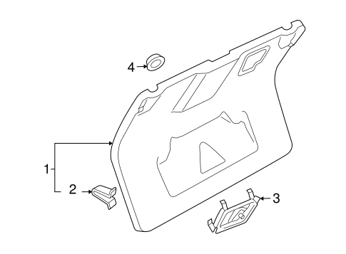 A4 INTERIOR TRIM - TRUNK