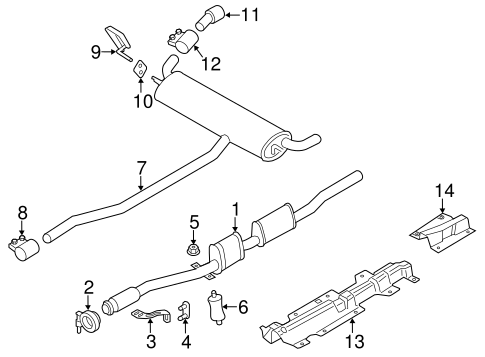 Cooper Paceman EXHAUST COMPONENTS