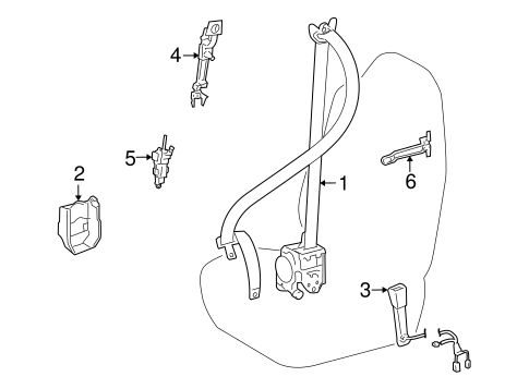 LS600h FRONT SEAT BELTS