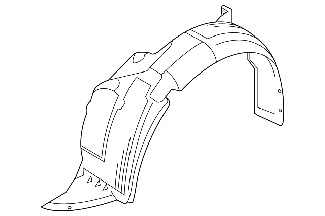 86811-1R010 FENDER LINER, LEFT
