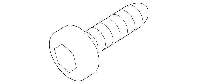 12493-06207-B Деталь FENDER LINER SCREW, LEFT