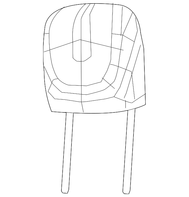 1UM131L2AC Деталь HEADREST, RIGHT