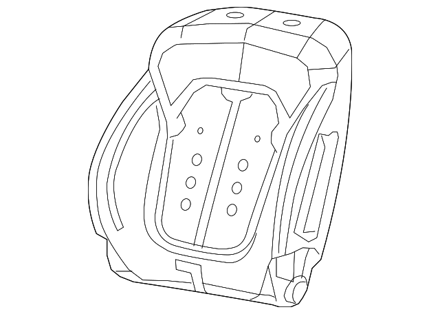 68084771AG Деталь SEAT BACK PAD, LEFT