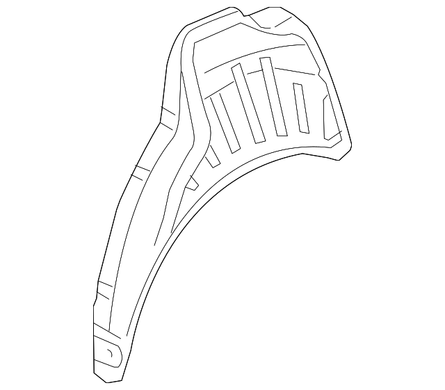 3D5-809-412-A Деталь OUTER WHEELHOUSE, RIGHT