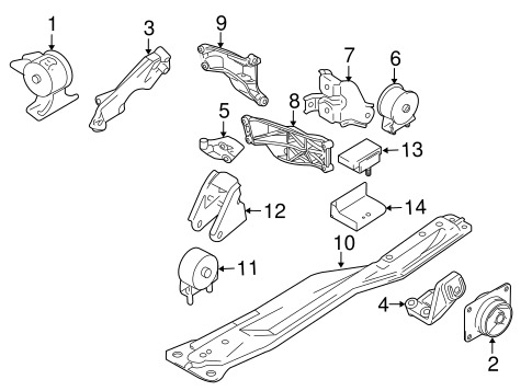 SX4 ENGINE & TRANS MOUNTING 2