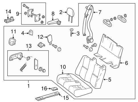 Sprinter 2500 REAR SEAT COMPONENTS