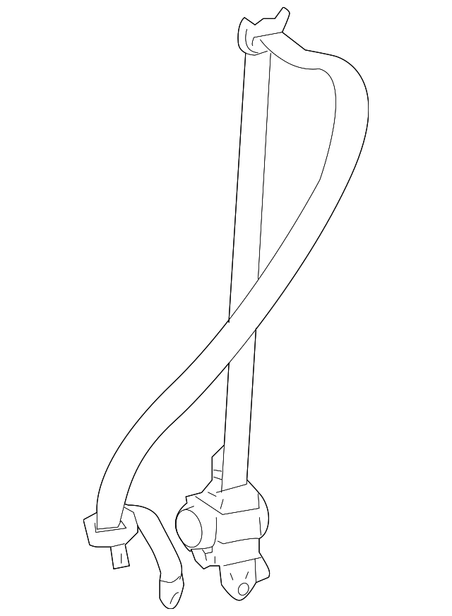 73220-60554-C0 BELT & RETRACTOR, LEFT