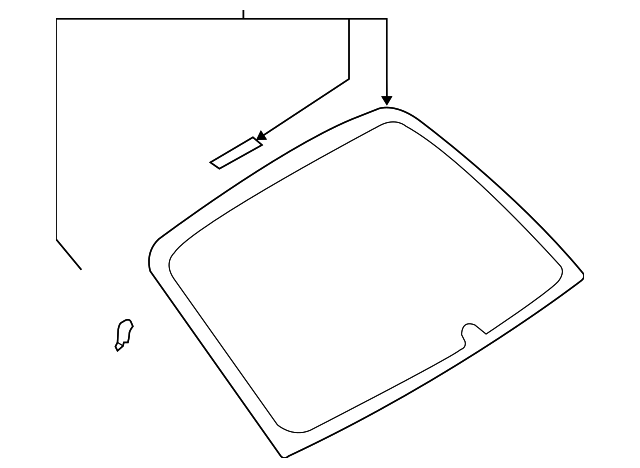 FB22363GTN Деталь BACK GLASS