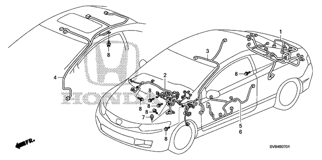 2010 Honda CIVIC COUPE WIRE HARNESS, INSTRUMENT - (32117SVAA51) 2010 Honda CIVIC COUPE WIRE HARNESS, INSTRUMENT - (32117SVAA51)