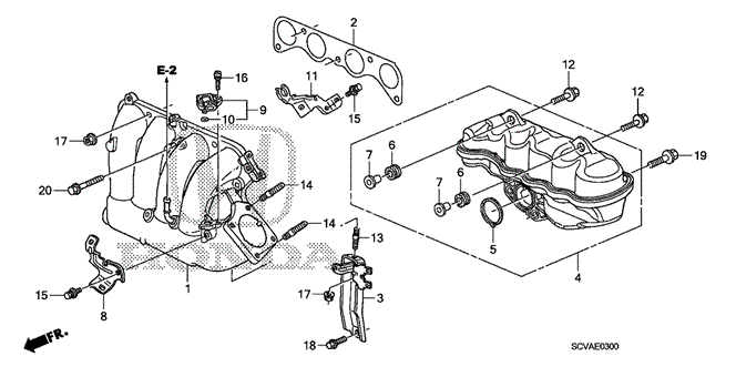 ENGINE/INTAKE MANIFOLD for 2007 Honda ELEMENT #1