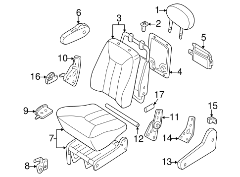 Quest REAR SEAT COMPONENTS 3