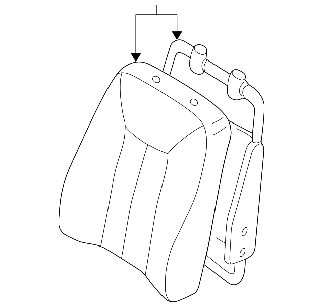 88600-2Z411 Деталь SEAT BACK ASSY