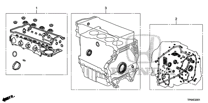 ENGINE/GASKET KIT (L4) for 2013 Honda CROSSTOUR #1