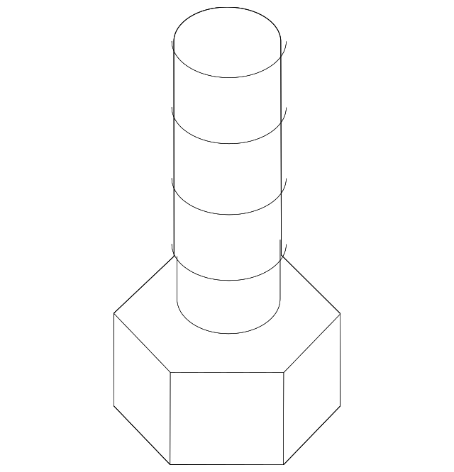 9946-61-225 CROSS BAR BOLT, LEFT
