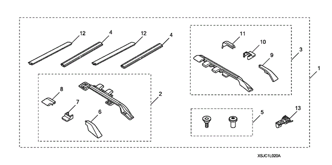 ACCESSORIES/ROOF RACK (2) for 2012 Honda RIDGELINE #1
