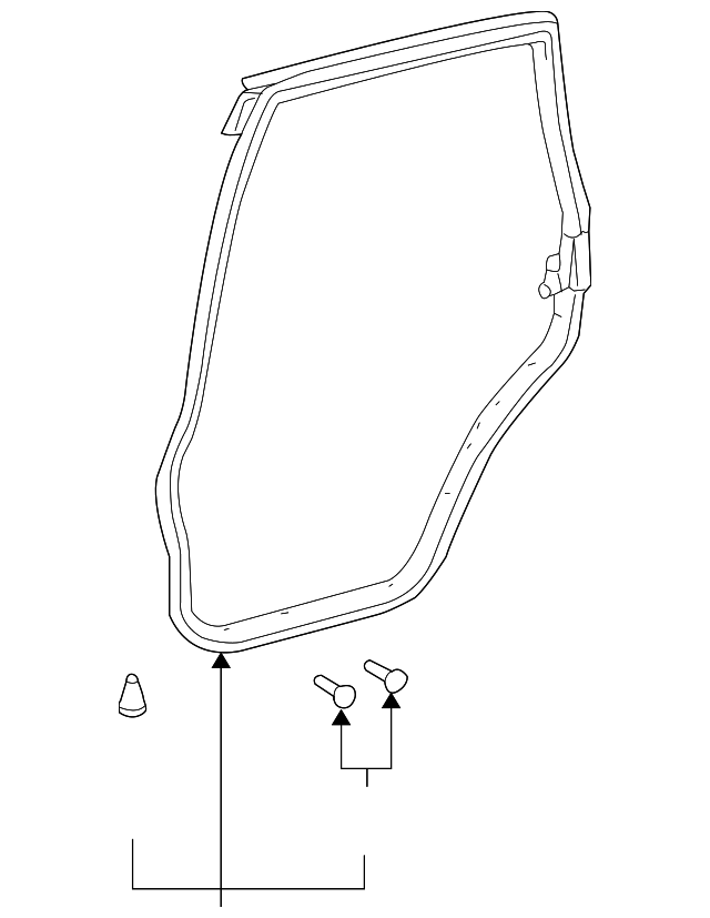 67872-60110 DOOR W'STRIP, LEFT