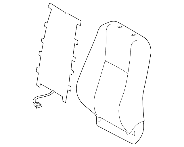 71074-0ZD00-C3 SEAT BACK COVER