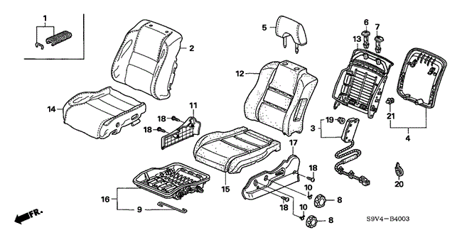 PILOT FRONT SEAT (L.) ('06-)