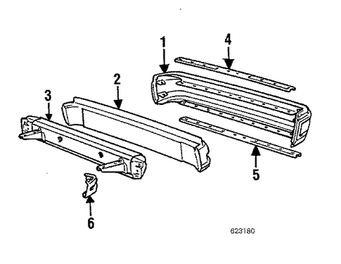Tredia BUMPER & COMPONENTS - REAR