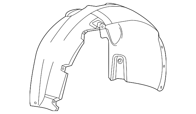 68082835AE Деталь FENDER LINER, LEFT