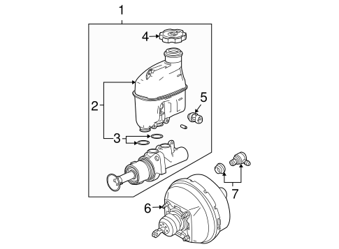 Master Cylinder Components On Dash Panel For 2007