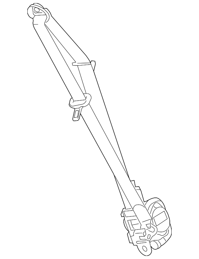 19258731 Деталь SEAT BELT ASSY, RIGHT
