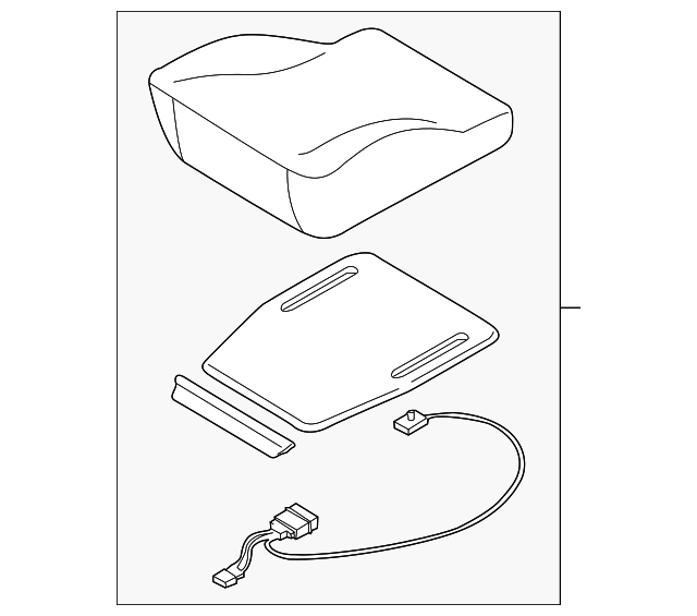 8J0-898-522-L Деталь SEAT CUSHION PAD, RIGHT