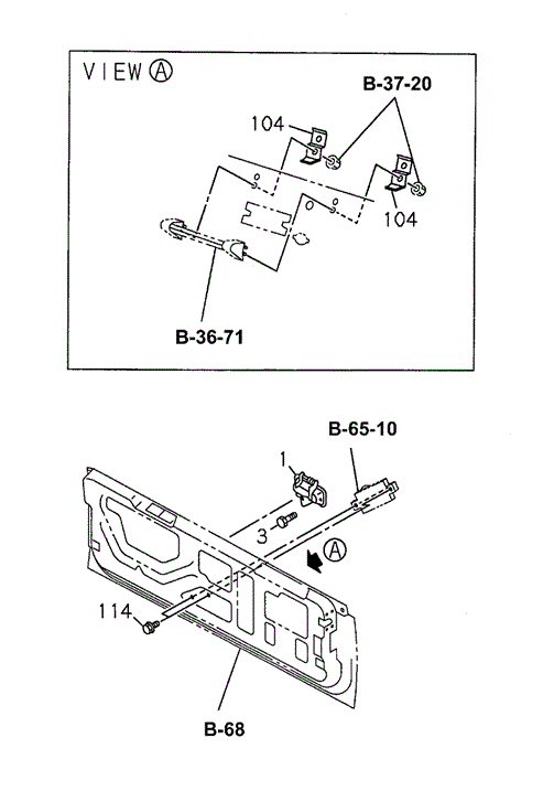 BODY / AIR CONDITIONING/TAILGATE HANDLE for 1997 Honda PASSPORT #1