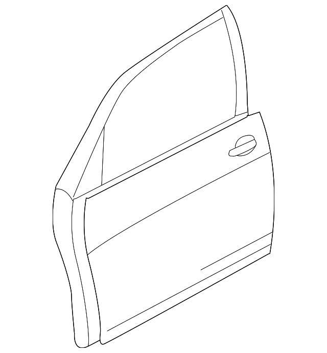 80101-7Y030 Деталь DOOR SHELL, LEFT