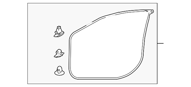 5725A030 DOOR W'STRIP, RIGHT
