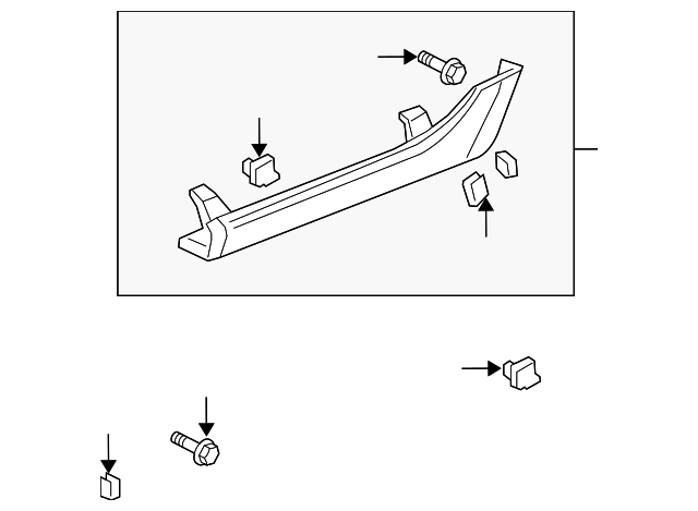 71900-SEP-A21ZB Деталь GARNISH ASSY., R. RR. SIDE SILL *B92P* (
